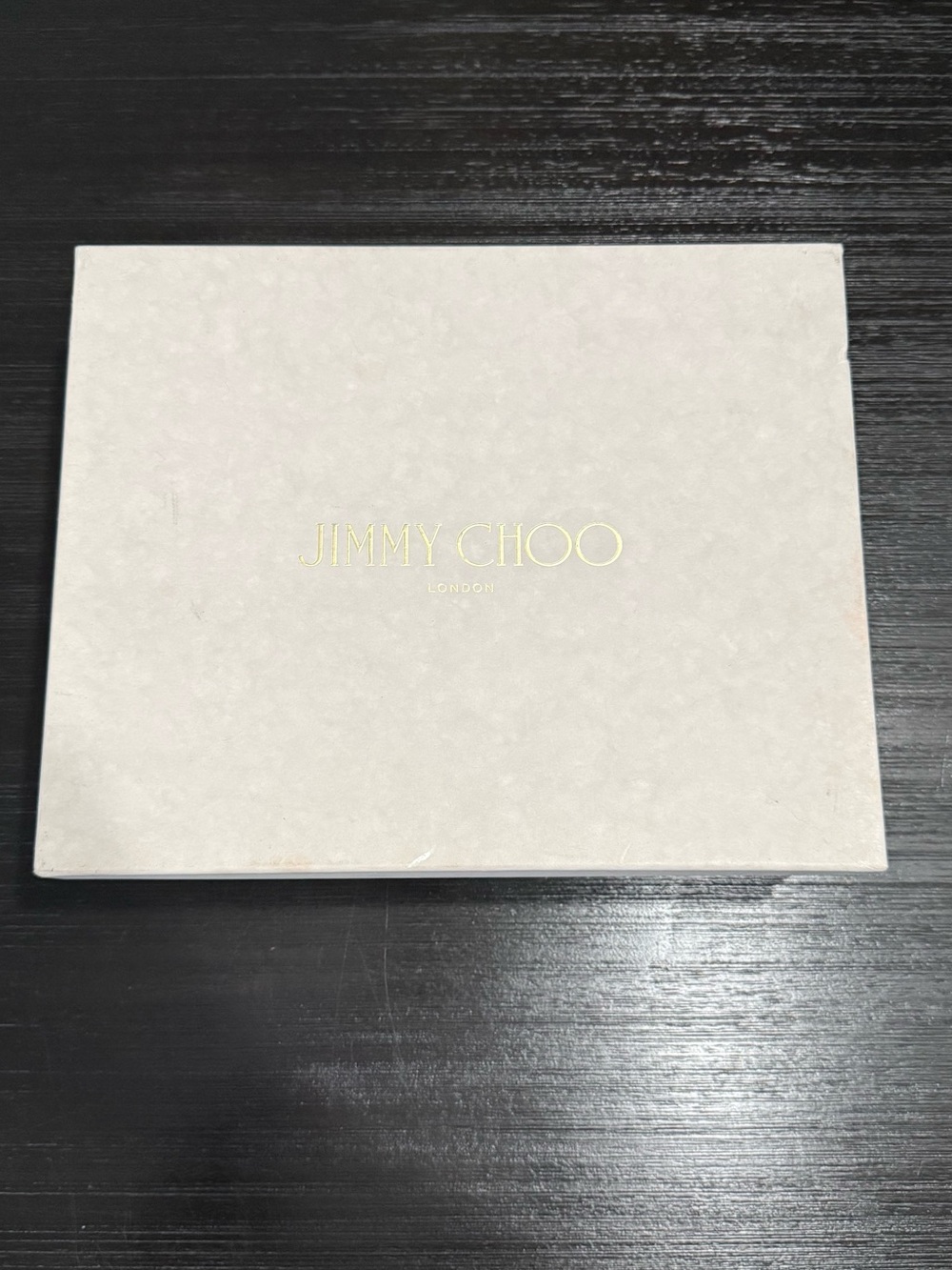 Jimmy Choo Beige Box with Gold Logo